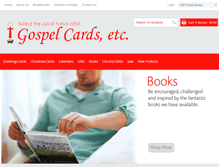 Tablet Screenshot of gospelcardsetc.com